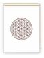 Preview: Rollo Blume des Lebens coffee blanco  - Sichtschutz Extartiqe